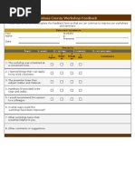 Download 23 Sample Workshop Feedback Form by Rajashekhargouda Patil SN61180636 doc pdf