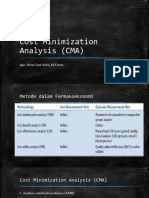 Cost Minimization Analysis (CMA) 