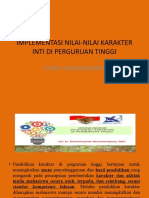 TM 10-11 Implementasi Nilai-Nilai Karakter Inti Di Perguruan Tinggi