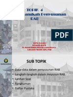 Topik 4 - Langkah2 Nyusun Rab