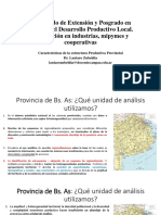 Características de la estructura productiva de la provincia de Buenos Aires
