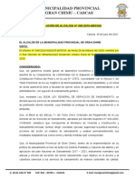 Resolucion Aprobacion Del Plano Trazado y Lotizacion