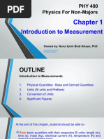 Chapter 1 - Introduction To Measurement (PHY400)