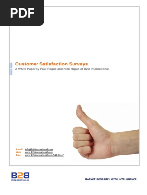 Customer satisfaction surveys