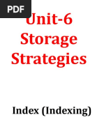 Unit-6 Storage Strategies