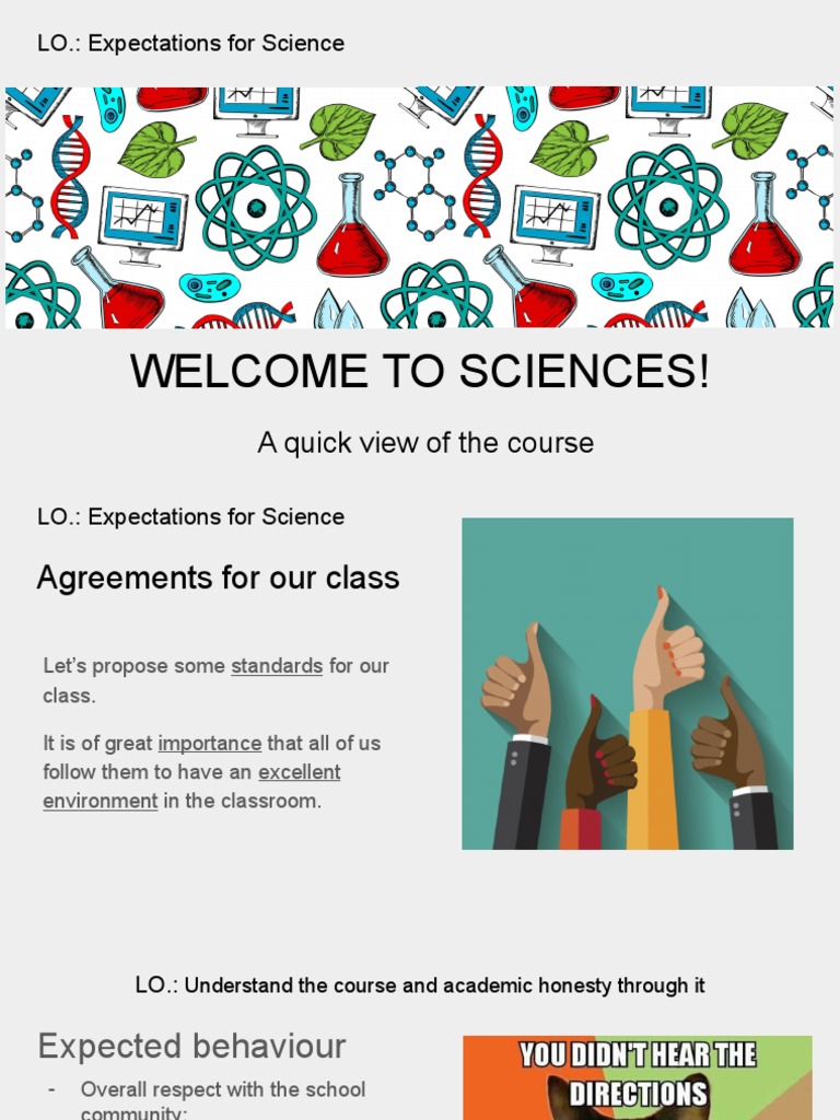 MYP 1 Science Course Expectations | PDF | Science | Chemical Substances