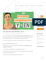 Les Pronoms Compléments y Et en - Parlez-Vous French