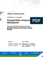 Modul Pengambilan Keputusan Manajerial (TM3)