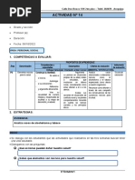 6° Grado - Actividad Del 06 de Octubre