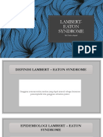 Lambert - Eaton Syndrome