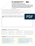 Ficha de Aplicacion Matematica 1ero Sec