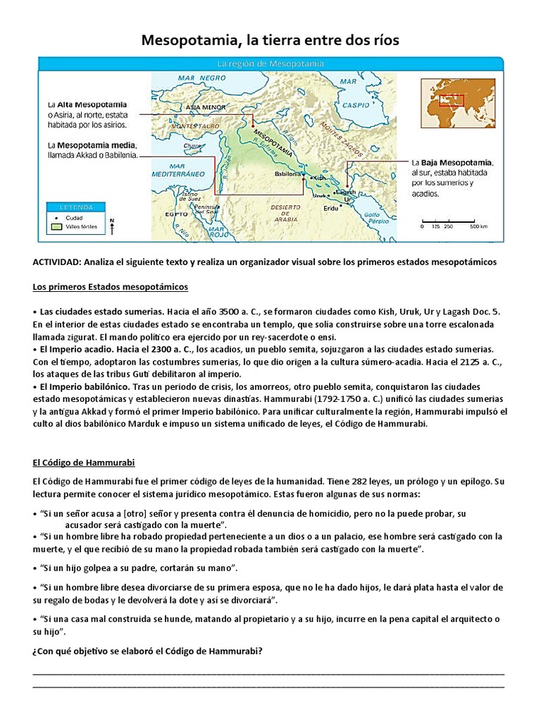 Mesopotamia Tierra Entre Dos Ríos | PDF | Mesopotamia | Sumeria