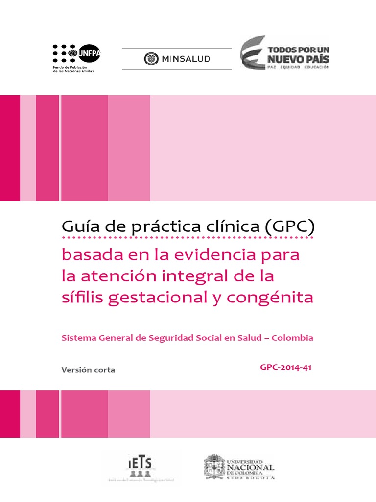 Algoritmos GPC Sifilis | PDF | Penicilina | Cuidado de la salud