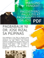 Pagdistyero Paglilitis at Pagkamatay Ni Rizal 1