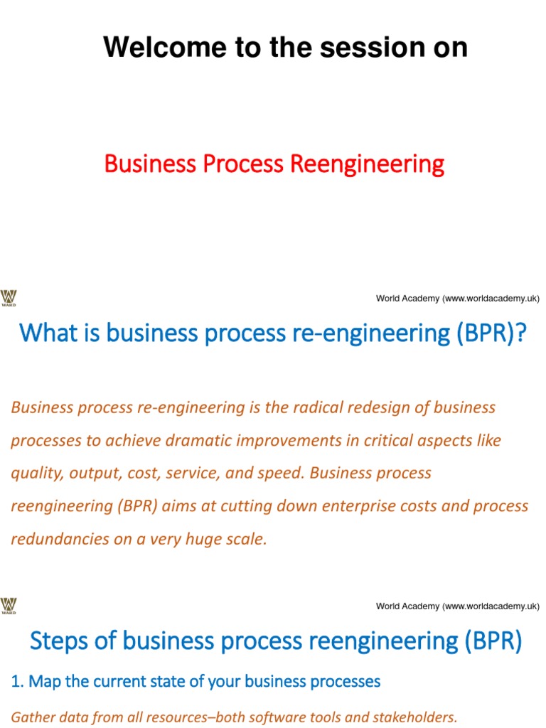 Business Process Reengineering 1 | PDF | Business Process | Business