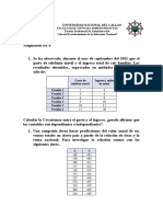 Asignación No. 6_ Práctica Estadística Bi Dimensional y Números Índices