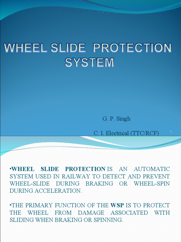 Wheel Slide Protection System Overview | PDF | Brake | Manufactured Goods