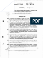 Acuerdo Ministerial No 036 19 Transferencia de Dominio de Inmuebles 1