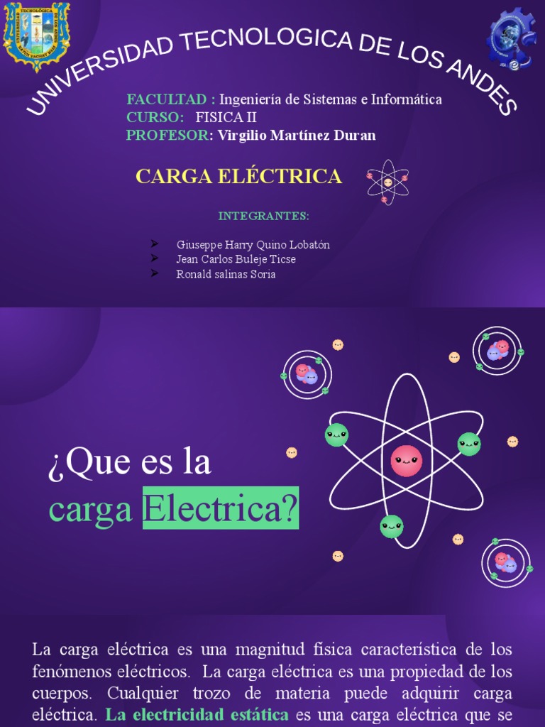 Carga Electrica 1.0 PDF Carga eléctrica Electricidad
