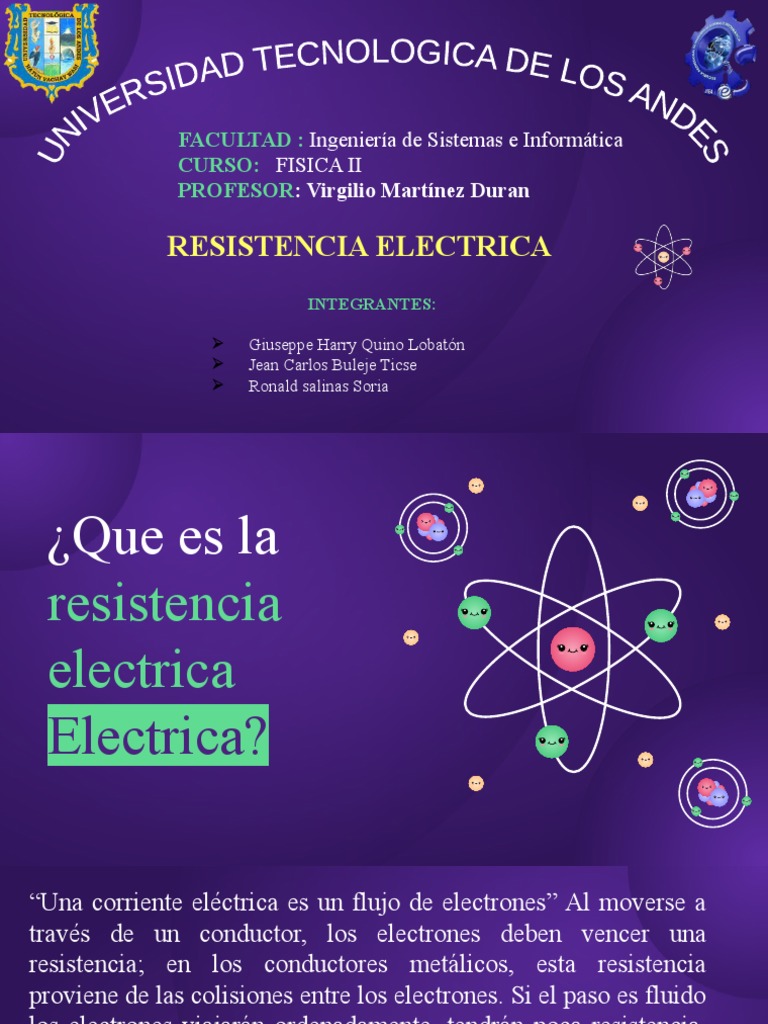 Definición de Resistencia Eléctrica | PDF | Resistencia Eléctrica y ...