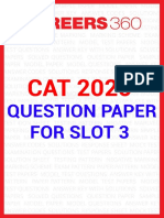 Cat 2020 Slot 3