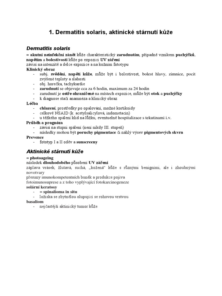 Dermatitis solaris aktinicke sta rnuti ku z e 20 files