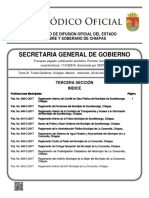 Secretaria General de Gobierno: Organo de Difusion Oficial Del Estado Libre Y Soberano de Chiapas