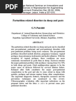 Parturition Related Disorders in Sheep and Goats