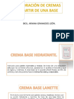 Crema A Partir de Base Cosmetica