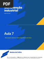 Manutenção Industrial - Aula 7 - Falhas Dependentes Do Tempo