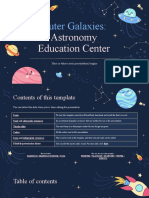 Outer Galaxies - Astronomy Education Center by Slidesgo