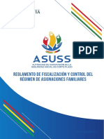 Asuss - Reglamento de Fiscalización y Control Del Régimen de Asignaciones Familiares