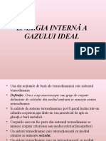 Energia internă a gazului idal