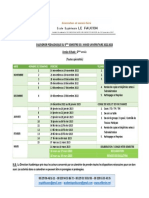 Calendrier Pédagogique 2ème Année Semestre 3 de 22 23