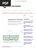 Siwes Report Format Guide | PDF | Apa Style | Written Communication
