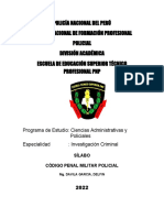 Codigo Penal Militar Policial - 2022