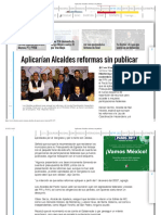 28-11-22 Aplicarían Alcaldes reformas sin publicar
