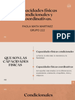 Capacidades Físicas Condicionales y Coordinativas.