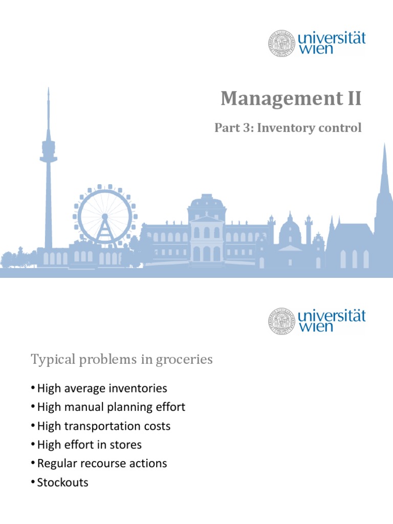 Management II - Part 3 - Inventory Control | PDF | Probability ...