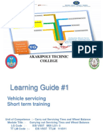 AKAKIPOLY TECHNIC COLLEGE Learning Guide #1 Vehicle servicing Unit of Competence : - Carry out Servicing Tires and Wheel Balance