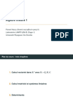 Algèbre Linéaire 1: Florent Nacry ( Orent - Nacry@univ-Perp - FR)