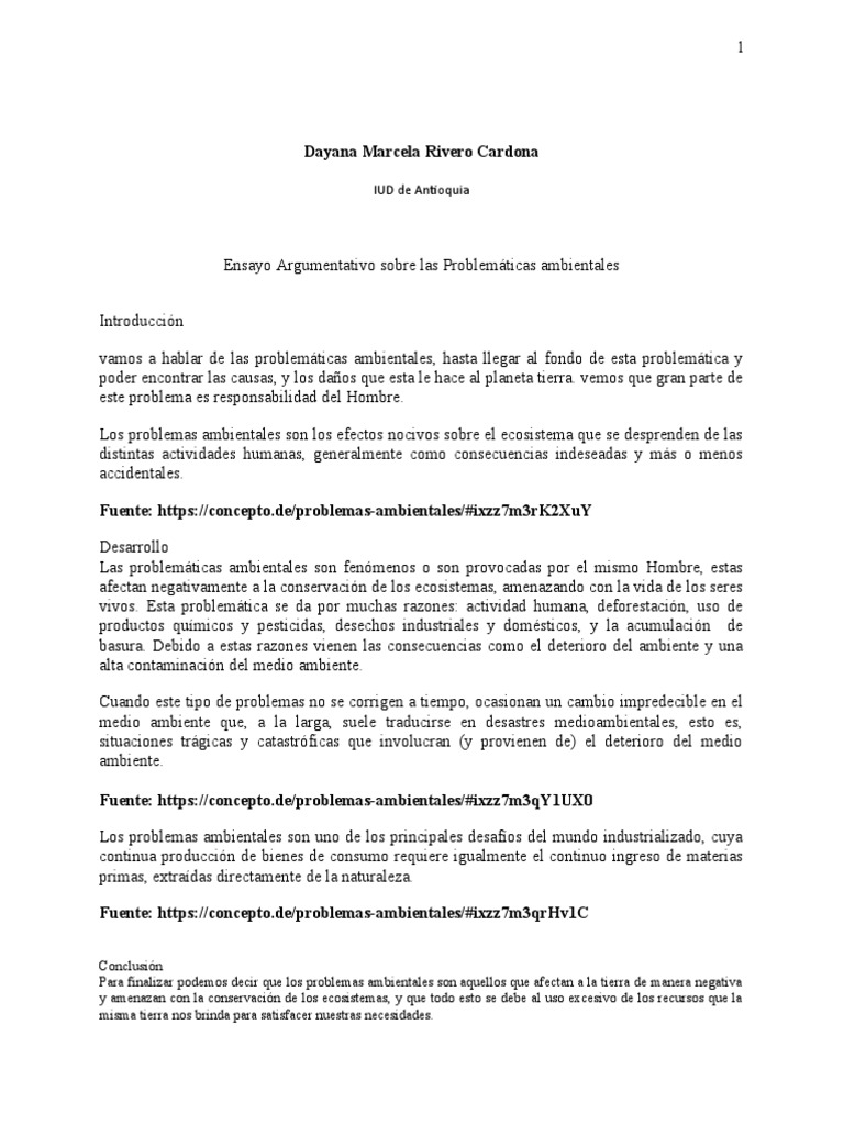 Problemas Ambientales y Causas Humanas | PDF