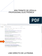 Pasos para Generar Cédula Electrónica Profesional