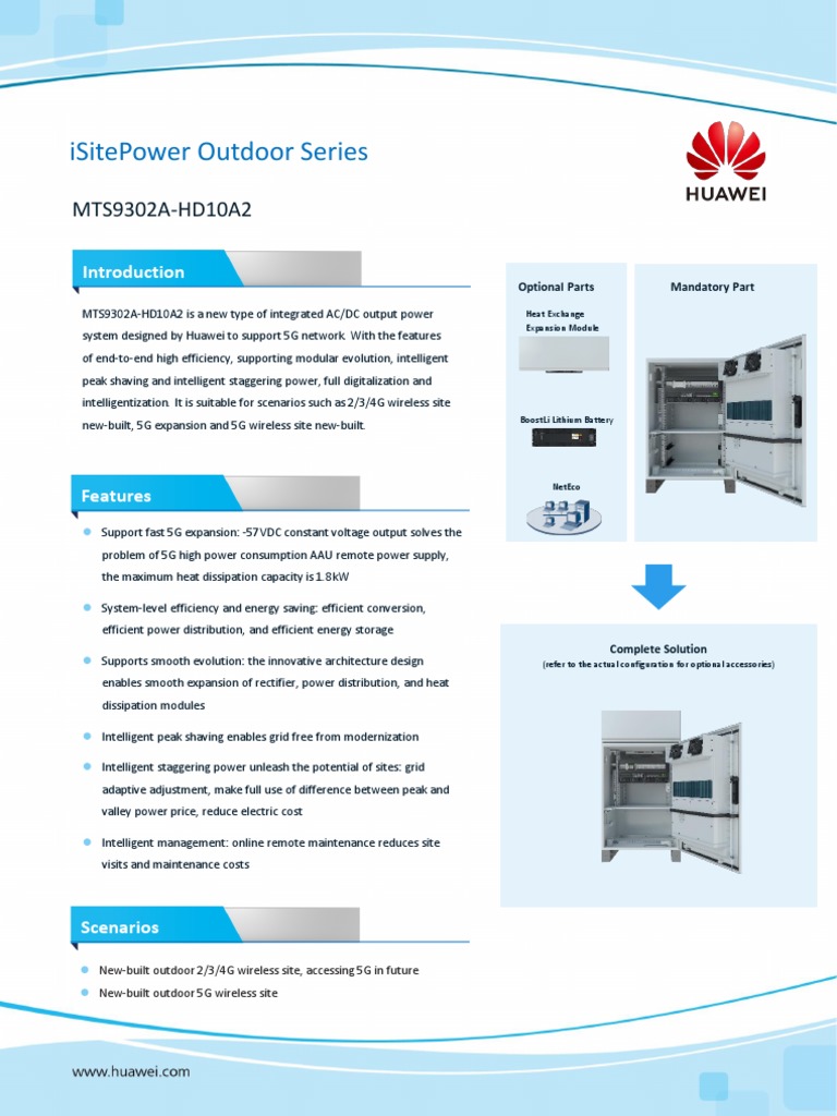01. iSitePower Outdoor Series-MTS9302A Datasheet | PDF | Power Supply ...