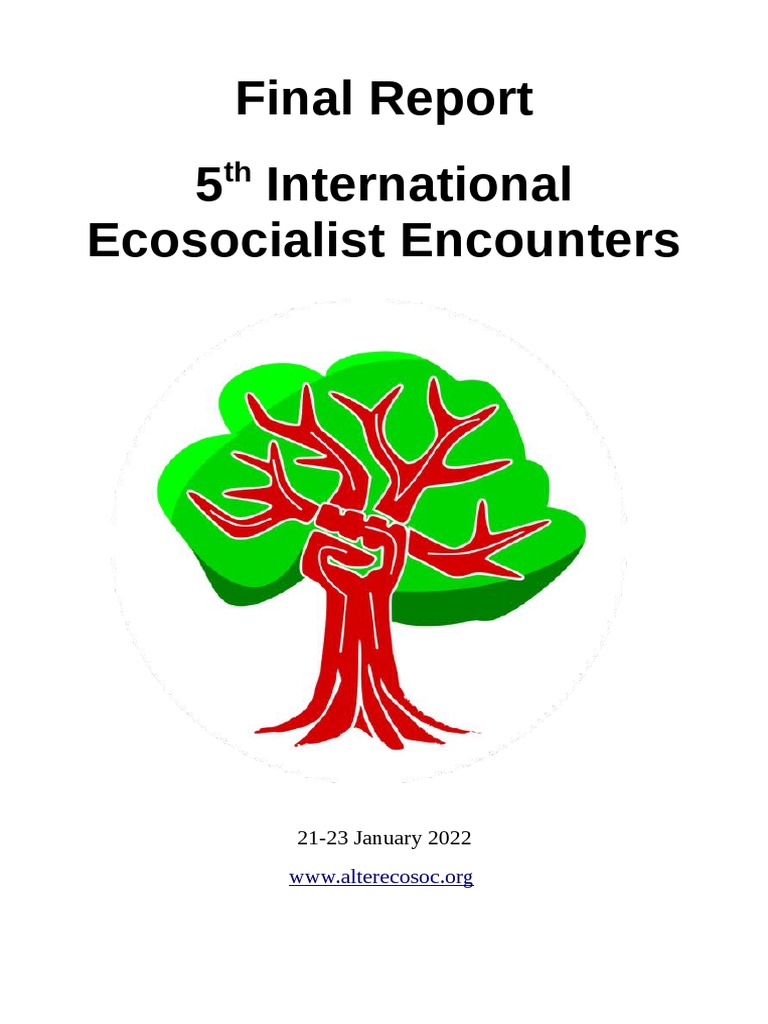 5th International Ecosocialist Encounters Report | PDF | Ecofeminism ...