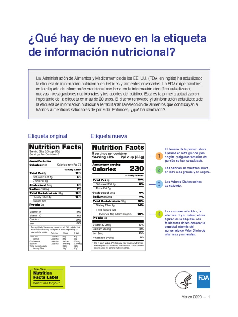 Tablas Nutricionales PDF Etiqueta de información nutricional Dieta