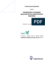 PDF U1 Introduccion y Conceptos Generales de Las Construcciones Especiales - Compress