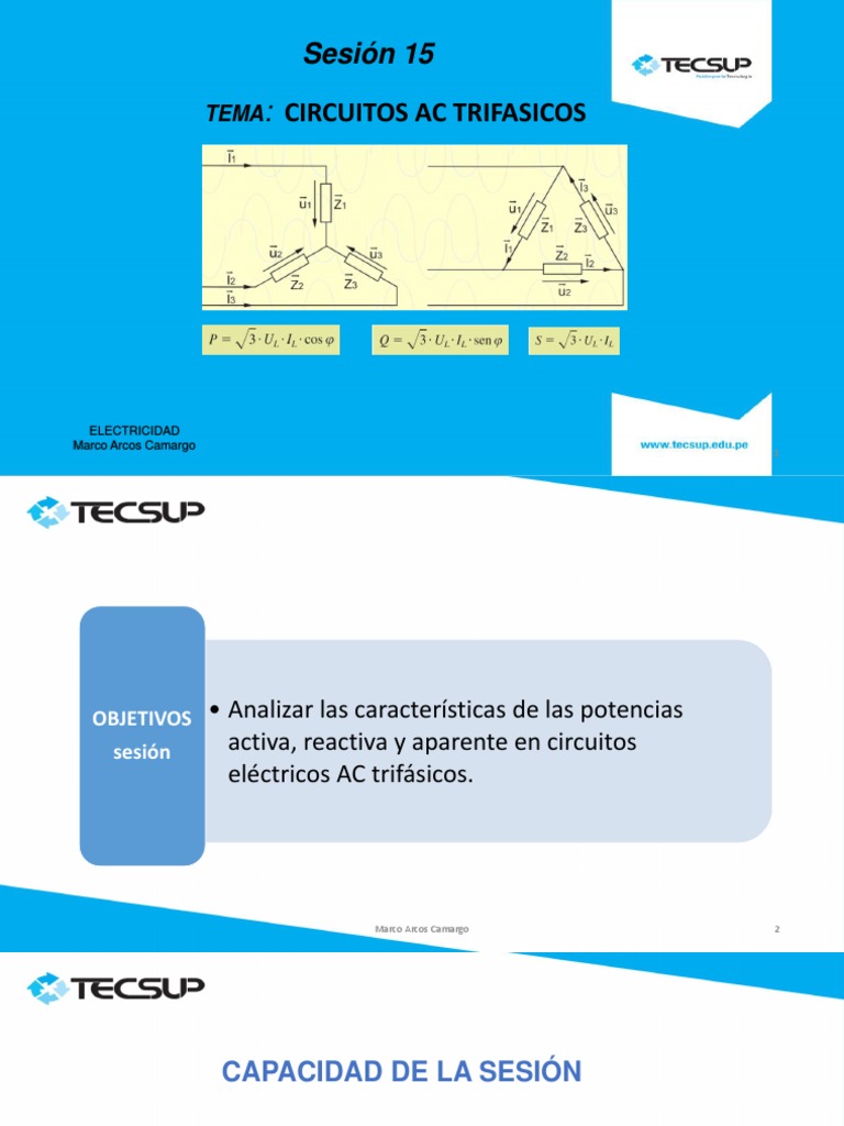 Potencias en Circuitos AC Trifásicos | PDF | Energia electrica | Poder ...