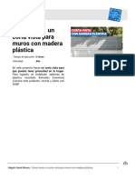 Como Hacer Un Corta Vista para Muros Con Madera Plastica