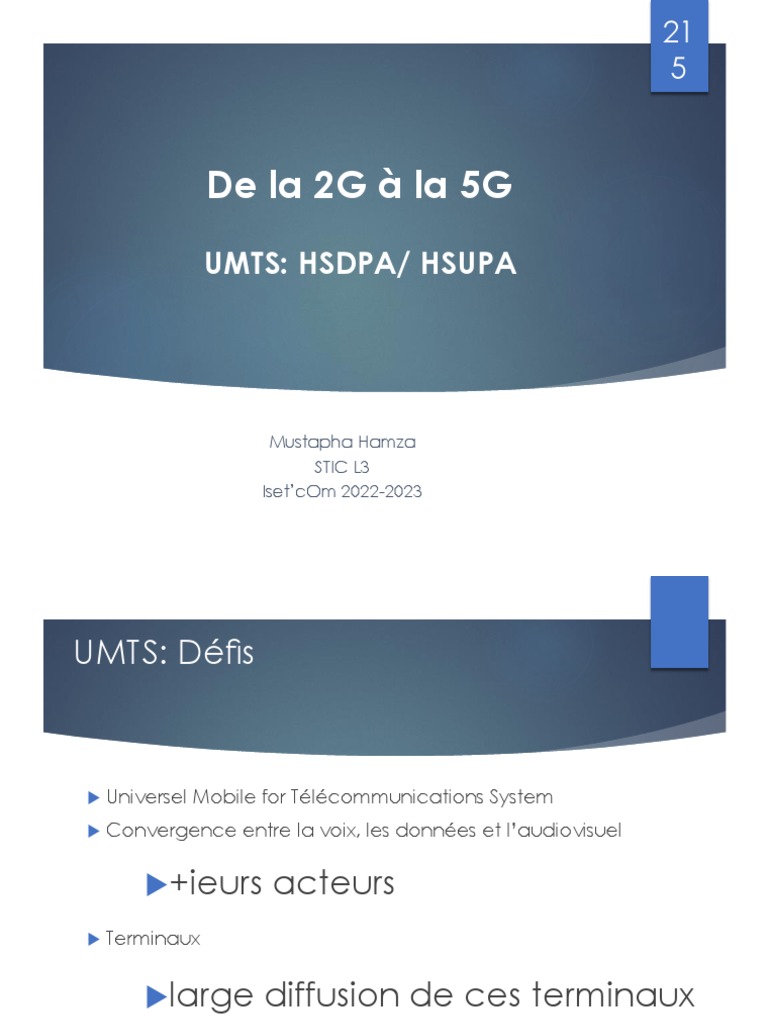 Évolution HSPA dans les systèmes UMTS | PDF | Accès haut débit par ...